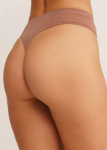 Trusikud stringid teralise tekstuuriga STRING BRIEFS GRAIN Giulia, v&auml;rv mokko