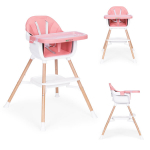 Laste s&ouml;&ouml;tmistool 2-in-1, roosa, ECOTOYS