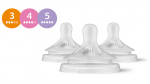 Philips Avent SCY960/03 Natural Response pudeliluttide komplekt, voolukiirused 3 (1 kuu+), 4 (3 kuud+), 5 (6 kuud+)