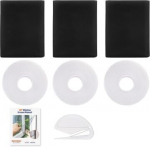 Gitter S&auml;&auml;sev&otilde;rk akendele, 1 m x 1 m, must, 3 tk