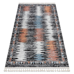 Vaip kaasaegne BELLE BR23A must / roosa Tupsud