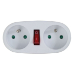 Pistikuadapter Esperanza ELK306W 2 Pistikupesad