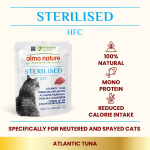 Almo Nature HFC Sterilised, Atlandi tuunikala, 24x50g