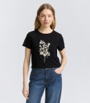Tom Tailor Naiste T-s&auml;rk 1048307*14482, must/beež