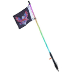 LED-spiraalantenn kaugjuhtimispuldiga Vevor WM-3190RGB-XC-CR-TH-1