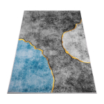 Pruun sinine vaip 160x220 cm elutuppa libisemiskindel vintage retro stiilis