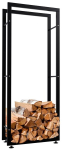 Kaminapuude hoidja Keri V2 25x60x150, Juoda