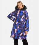 Huppa Naiste parka VIENNA, sinine mustriga L, blue pattern