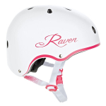 Kiiver Raven Essto XS (48-52 cm), valge/roosa