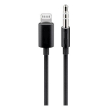 PremiumCord Apple Lightning audio reduktsioonikaabel 3,5 mm stereopistikupesale, 1 m, must