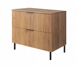 Vannitoakapp, seisev, Craft tammepuust FLOW 80 cm