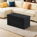 Hoiukott-tool, istumispukk, 38 x 76 x 38 cm, tindimust, Hoiukott-tool, istumispukk, 38 x 76 x 38 cm, tindimust