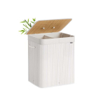 Pesukorv, SONGMICS LCB010W01, 40x30x60 cm, Valge