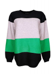 Kampsun naistele, must/roheline, XL
