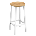 Baaritool Leobert, pruun/valge