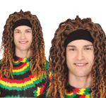 "Rasta" parukas koos peapaelaga