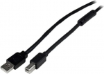 Aktiivne USB kaabel A-st B-ks - STARTECH - 20 m - Must