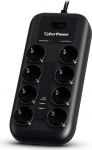 Sulepealiku režiim - CYBERPOWER - P0820SUF0-DE - 8 Schuko pesa - 2 USB porti - Must