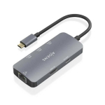 HUB AISENS USB-C DOK 6 IN 1 USB-C 1XHDMI 1XRJ45 3XUSB-A USB-C PD 15CM
