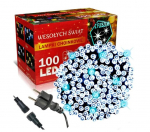 &Otilde;nnelikud inimesed Field Christmas Garland 100 LED, 8 meetrit k&uuml;lm valge v&auml;lk