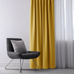 Restilo kardin Blackout Mustard, 140x230 cm