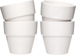 4 tk mini portselanist lillepotte