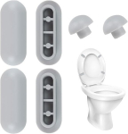 6 tk WC-poti kummimatti - libisemiskindel matt