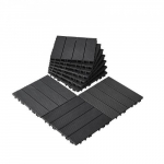 Terrassiplaadid Vevor, 30x30 cm, 10 tk, tumehall