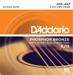 Keeled akustilisele kitarrile Daddario EJ15 .010