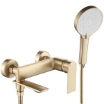 Vannisegisti Brush Gold Vannas jaucējkrāns Veneta Vonios mai&scaron;ytuvas Rea Veneta Brush Gold