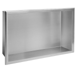 S&uuml;vistatud vannitoa riiul REA 02, 30x45 cm, Brushed steel