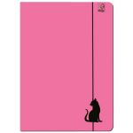 Pakend A4 kaustik koos kustutuskummiga Cat roosa 5 tk - EV-Corp PAP