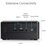 Arvuti Mini PC - ASUS - NUC 13 Pro i3 1315U - 8 Go RAM - 64 Go salvestus