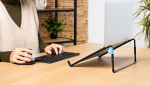 Toetav s&uuml;learvuti tugi - R-Go - Teras - Ventileeritud - &Uuml;hilduv MacBooki ja Delli tootedega - Must teras