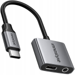 INNOSTYLE USB-C MINI JACK 3.5 ADAPTER AUX-KAABEL SAMSUNG DAC-ILE