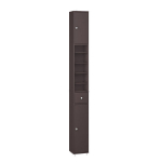 SoBuy Vannitoakapp BZR34-II-BR Tumepruun 20x180x20cm MDF Reguleeritavad riiulid