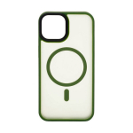Connect h&uuml;briid&uuml;mbris Apple iPhone 13 Pro jaoks, MagSafe, PC+TPU, Roheline
