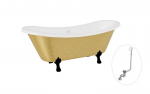 Vann Besco Amelia Glam 190, Gold+Black, sifooniga &uuml;levooluga Klik-klak Chrome