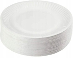Valgest paberist magustoidutaldrikud, 15cm, 100 tk.