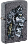 Zippo tulemasin 29863 Wolf Skull Feather Design