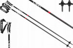 Suusakepid Leki Neolite, 135 cm, mustad/punased
