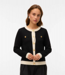 Vero Moda naiste kardigan 10336384*01, must/valge