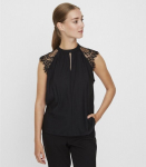 Vero Moda naiste top 10226072*04, must 5714505099609