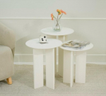 Pesastatavad lauad, Leo, 40x40 cm, Kreemjas