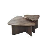 2-osaline kohvilaudade komplekt Ballare, 90x35x60 cm, pruun
