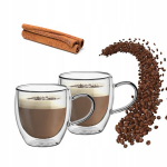 Termoklaasist tassid kohvi ja tee jaoks, 2 tk., 250 ml