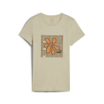 PUMA naiste vabaaja T-s&auml;rk GRAPHICS Puma Wording Tee Desert Dust - 68299768, beež
