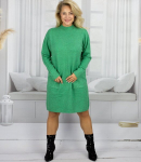 Kootud kleit auklike varrukatega ja taskutega Agrafka, L/XL