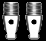 Osad - Rycote paar 5/8" isaseente otsikud kaasaskantavate salvestite tuulevarjude s&uuml;steemidele