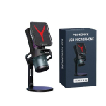 Professionaalne RGB-valgustuse ja m&uuml;rasummutusega mikrofon PrimePick GM7